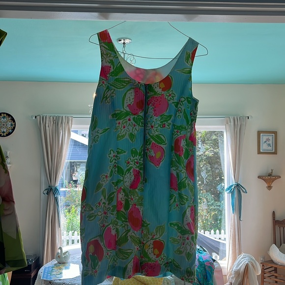 Lilly Pulitzer Cathy Shift Pink Lemonade imperfect sz 8 - Picture 4 of 8